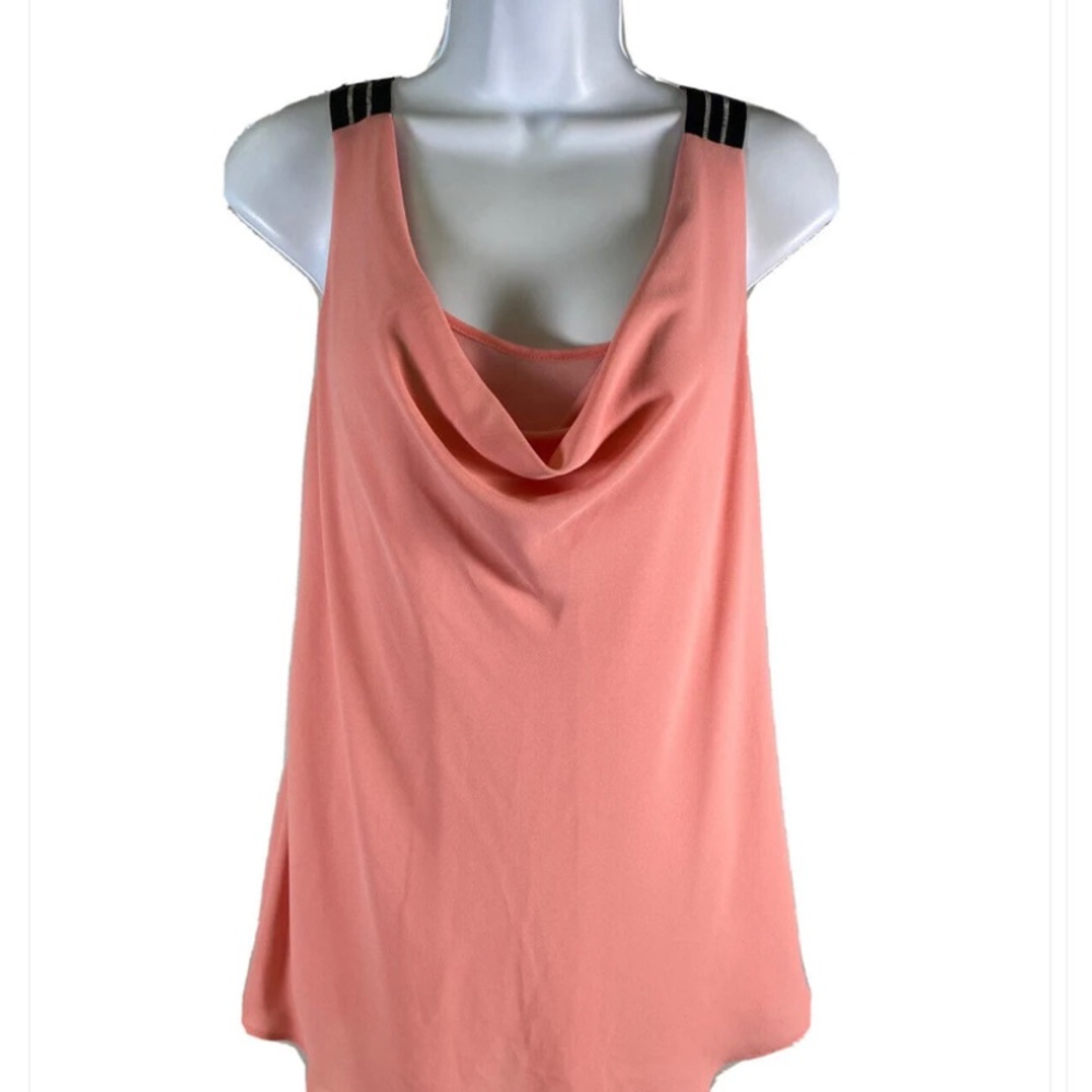 White House Black Market Women's Pink Beaded Blouse